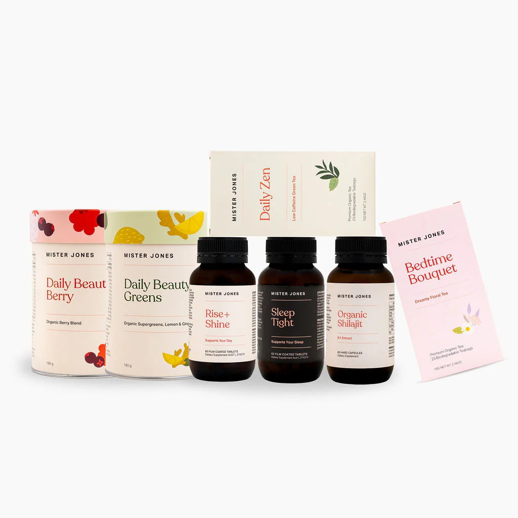 Mister Jones Daily Beauty Protein supplement for skin health energy and daily nutrition