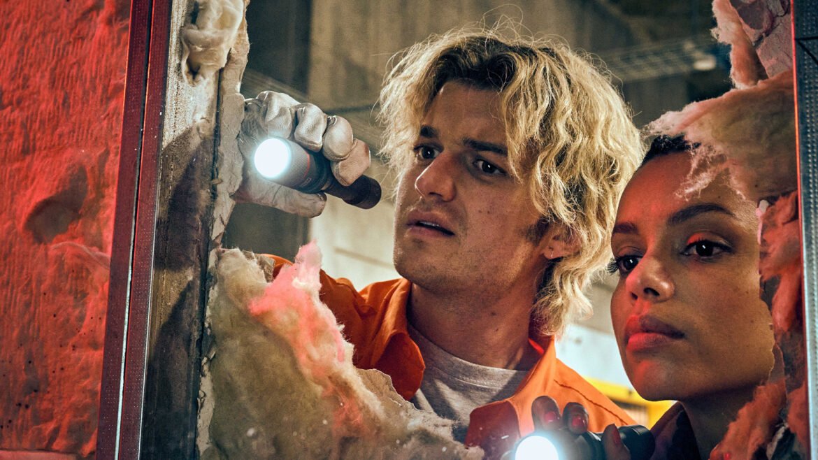 Suspenseful scene from Cold Storage with mutating fungus outbreak – Cold Storage movie giveaway