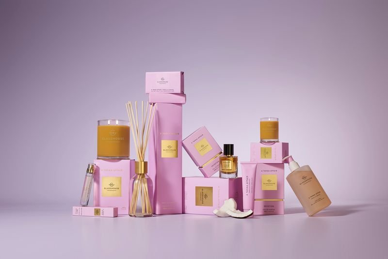 Glasshouse Fragrances A Tahaa Affair candle, diffuser and perfume prize pack