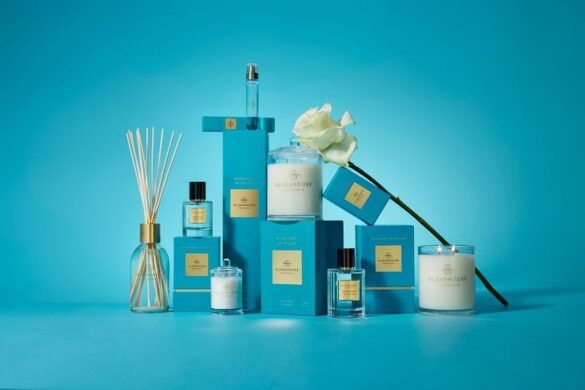 Glasshouse Fragrances A Tahaa Affair candle, fragrance diffuser and eau de parfum