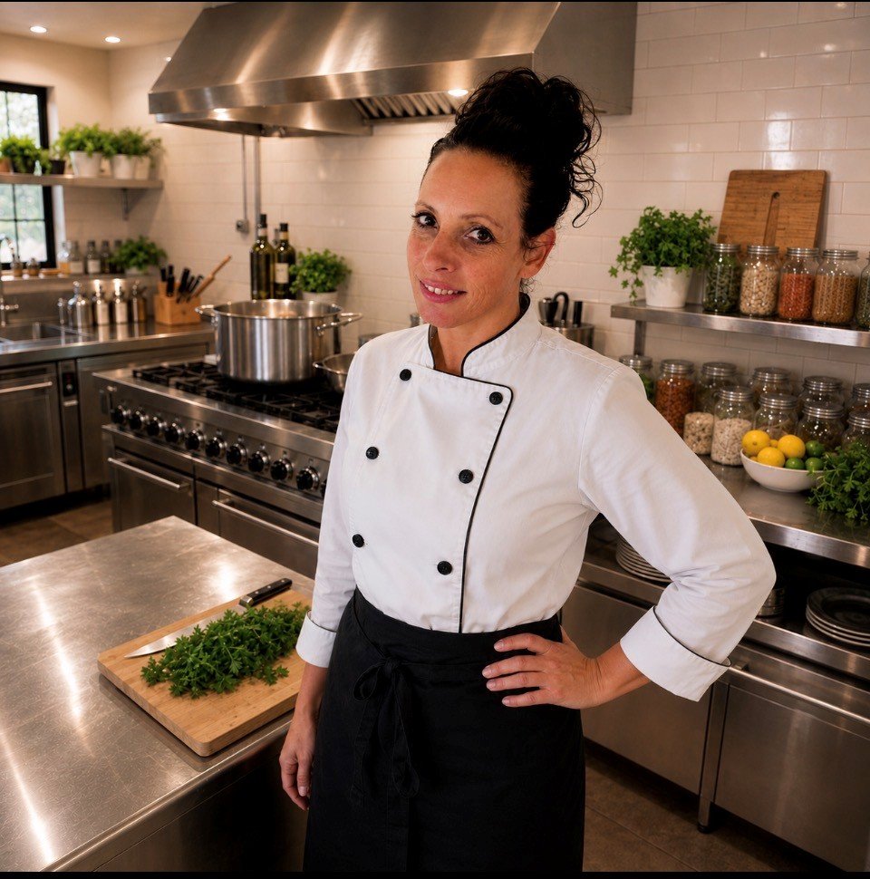 Juanita Garcia Nosh and Nibble Gold Coast catering team preparing a grazing table