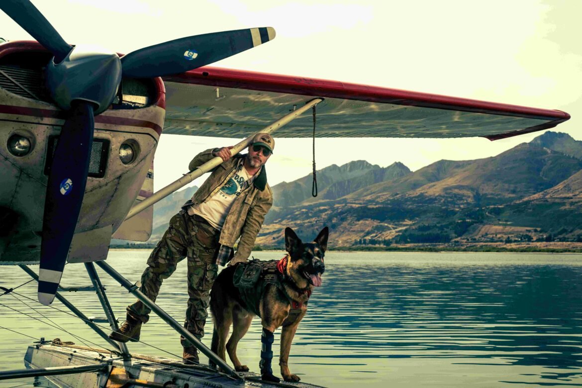 Brad Pitt and combat dog Odin in Heart of the Beast - win movie tickets