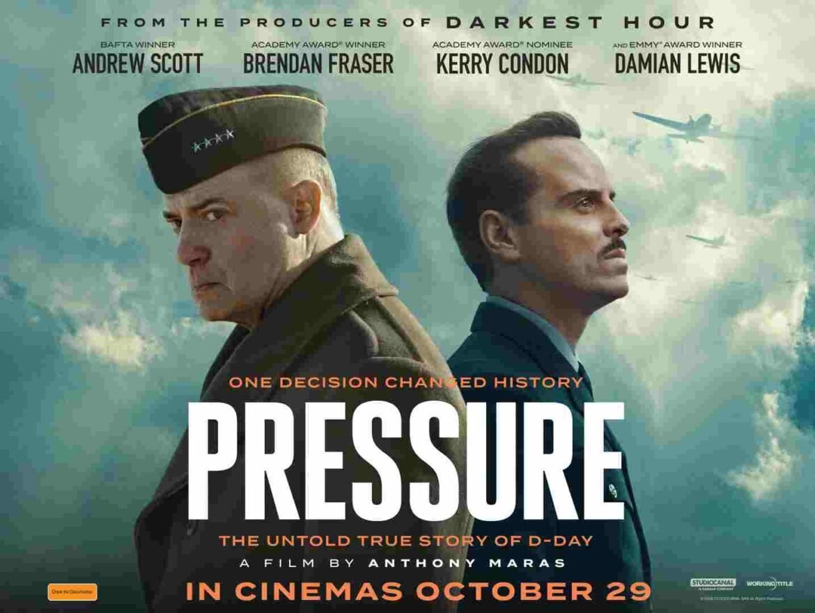 PRESSURE movie poster: win a double pass to the WWII historical drama starring Andrew Scott and Brendan Fraser